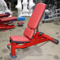 Red color bold tube adjustable multipurpose fitness bench